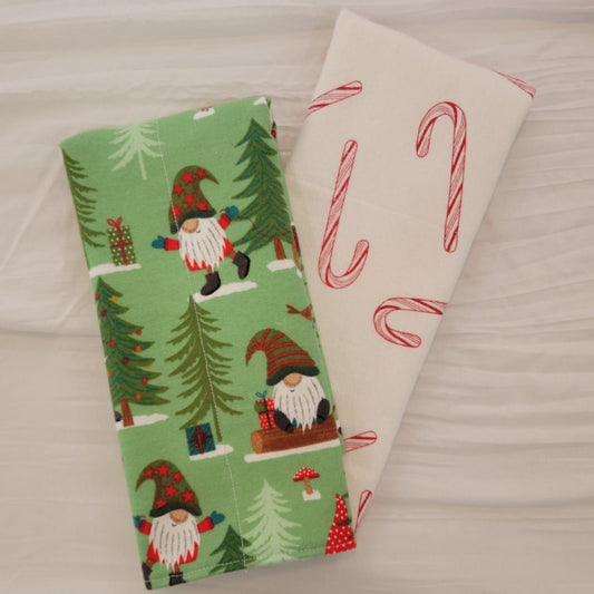 Burp Cloths Set- Happy Holidays