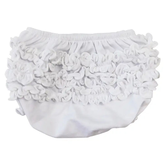 White Ruffle Butt Bloomers