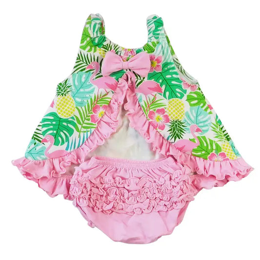 Tropical Flamingo Swing Top